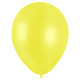 50 BALLONS MÉTAL NACRÉ JAUNE