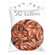 50 BALLONS MÉTAL NACRÉ ROSE GOLD