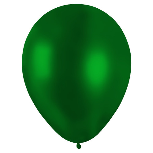 50 BALLONS MÉTAL NACRÉ VERT POMME
