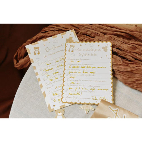 10 CARTES VOEUX BABY NUDE
