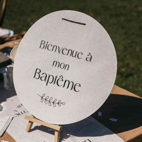 PANNEAU BIENVENUE A MON BAPTEME