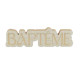 DECO BAPTEME BOIS EFFET LIN