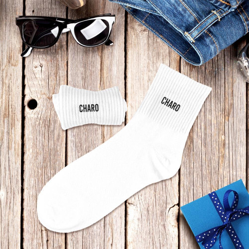 CHAUSSETTES BLANCHES CHARO HOMME