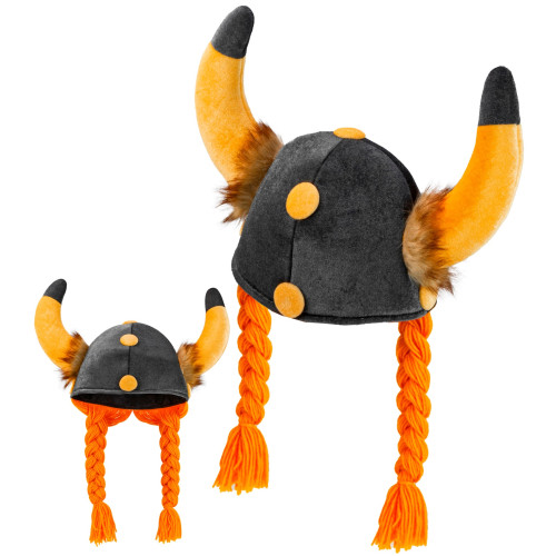 CASQUE VIKING AVEC TRESSÉES