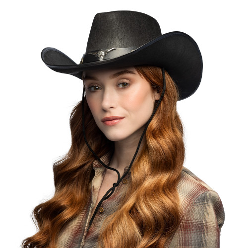 CHAPEAU COWBOY WYATT NOIR