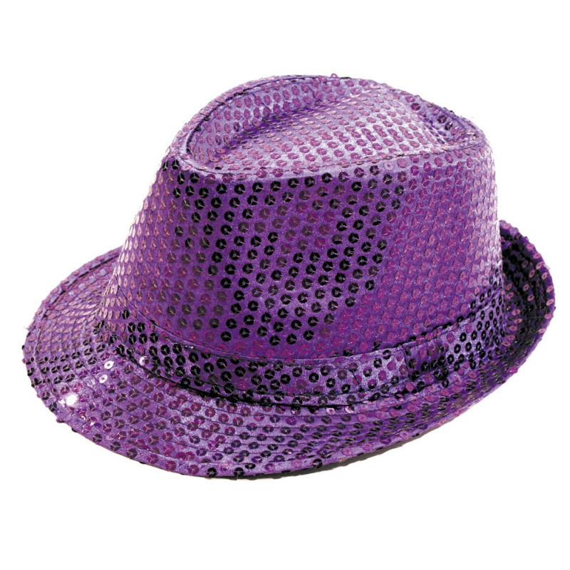 CHAPEAU SEQUIN VIOLET