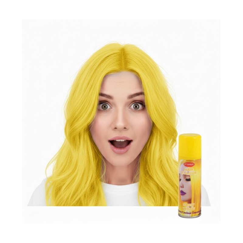 LAQUE CHEVEUX JAUNE 125ML