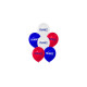 6 BALLONS FRANCE 30CM
