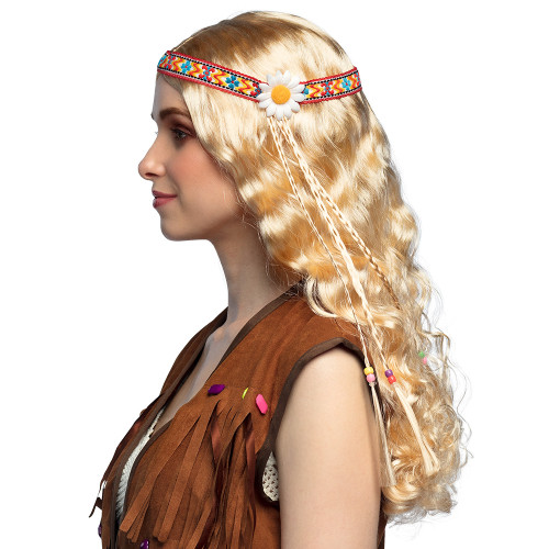 PERRUQUE HIPPIE+BANDEAU
