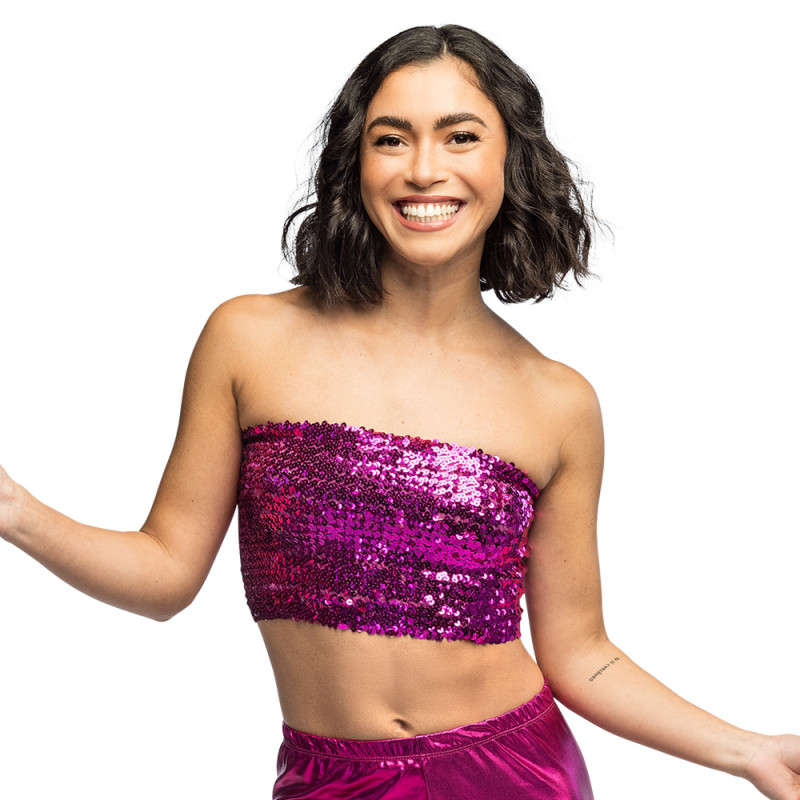 TOP SPARKLE ROSE (M/L STRETCH)