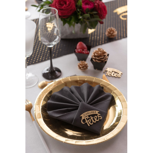 20 SERVIETTES ETERNITY NOIR