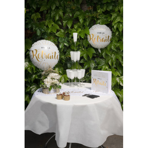 NAPPE RONDE HARMONY 1M80 BLANC