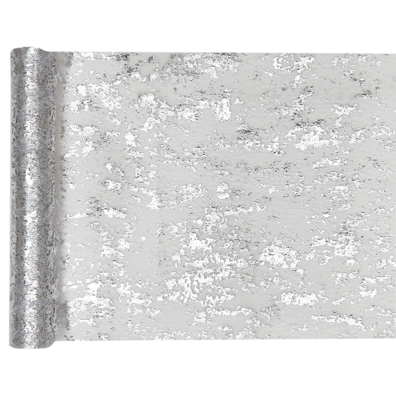 CHEMIN DE TABLE FANTAISIE ARGENT