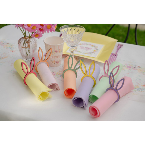 20 SERVIETTES RAINBOW MINT