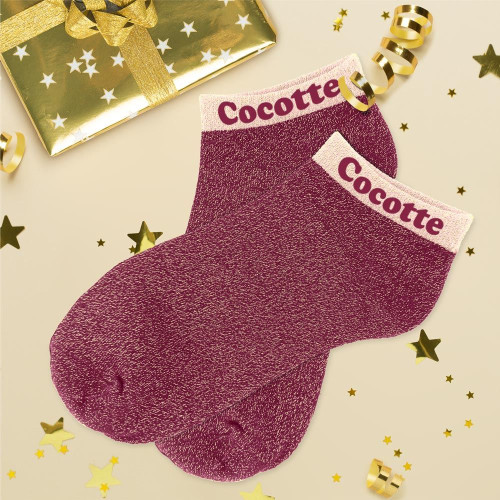 SOQUETTES PAILLETTES COCOTTE