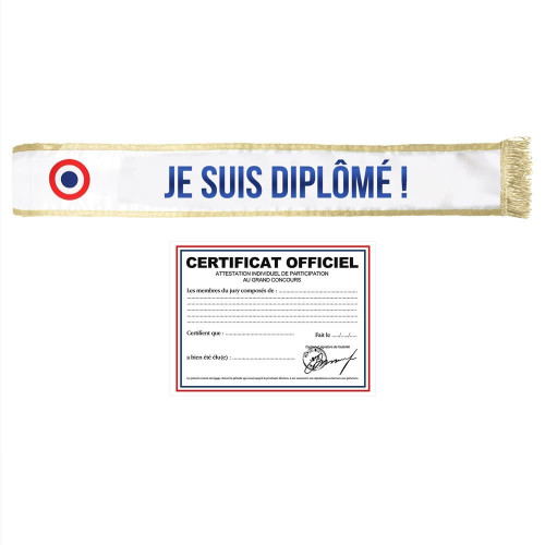 ECHARPE JE SUIS DIPLOME