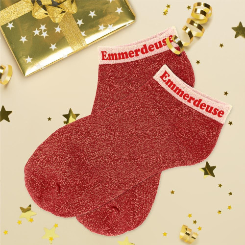 SOQUETTES PAILLETTES EMMERDEUSE