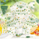 6 BALLONS CONFETTIS TROPICAL