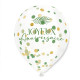 6 BALLONS CONFETTIS TROPICAL
