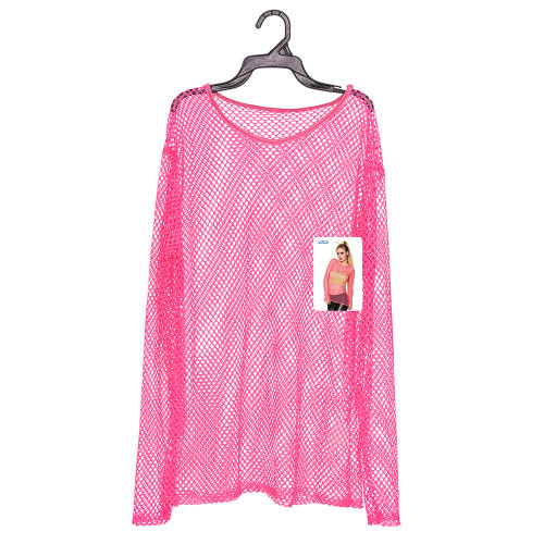 TEE-SHIRT RÉSILLE ROSE M / L