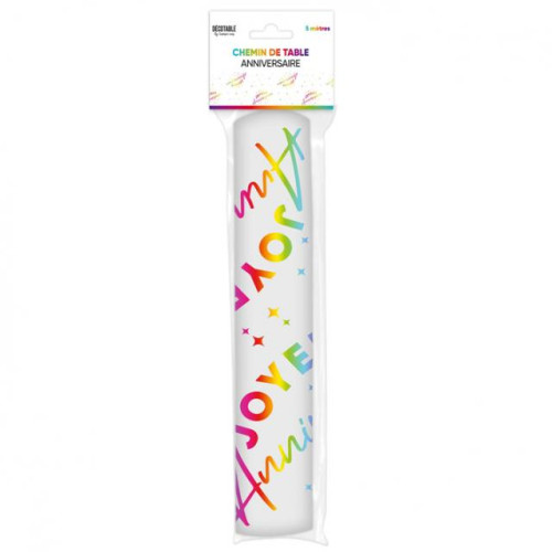 CHEMIN DE TABLE JA MULTICOLORE