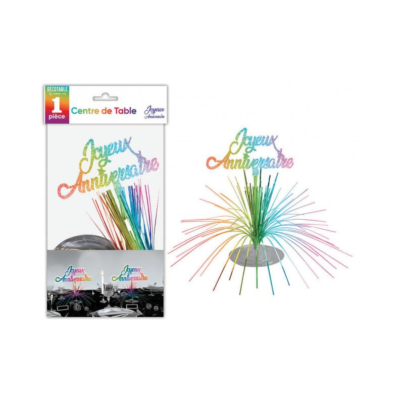 CTE TABLE JOY.ANNIVER.MULTICOLORE