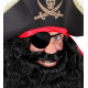 BANDEAU PIRATE NOIR SATIN