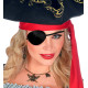 BANDEAU PIRATE NOIR SATIN