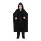 CAPE CAPUCHE VELOURS NOIR ENFANT