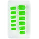 SET DE 12 ONGLES VERTS NEON
