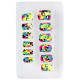 SET DE 12 ONGLES PATCHWORK FLUORESCENT