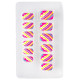 SET DE 12 ONGLES NEON A RAYURE