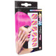 SET DE 12 ONGLES NEON A RAYURE