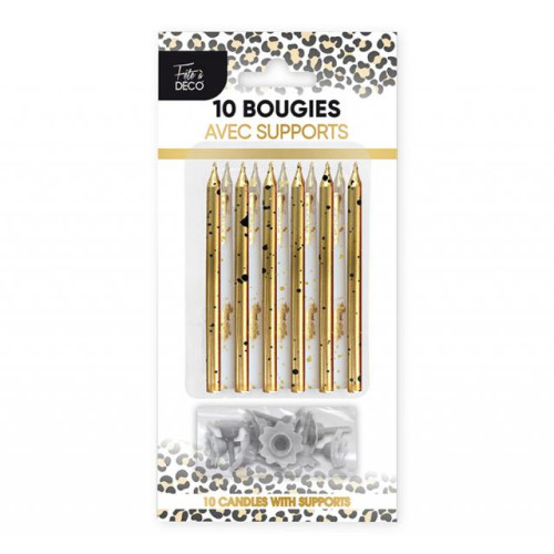 BOUGIES SUPPORTS LEOPARD