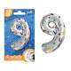 BALLON METALLIQUE CHIFFRE 9