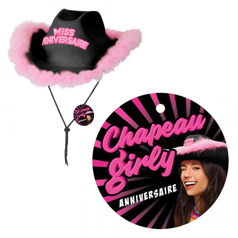 CHAPEAU GIRLY ANNIV. NOIR