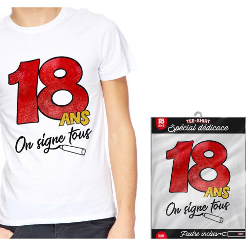 TEE SHIRT ON SIGNE 18 ANS
