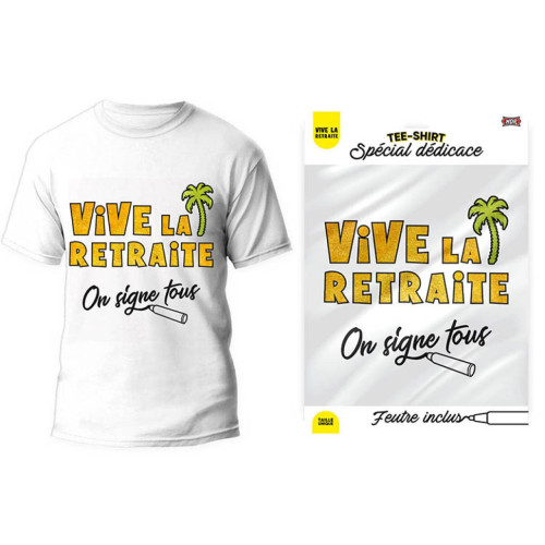 TEE SHIRT ON SIGNE RETRAITE