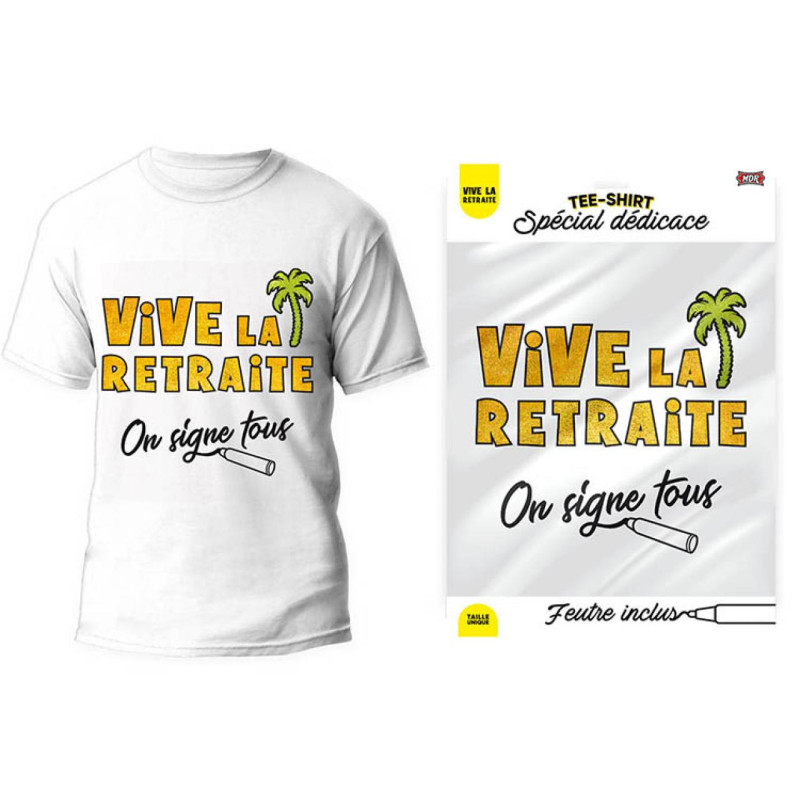 TEE SHIRT ON SIGNE RETRAITE