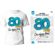 TEE SHIRT ON SIGNE 80 ANS