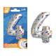 BALLON METALLIQUE CHIFFRE 4