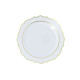 6 PETITES ASSIETTES RAFFINE - REUTILISABLE