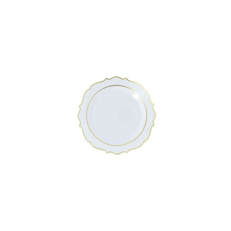 6 PETITES ASSIETTES RAFFINE - REUTILISABLE