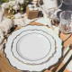 6 PETITES ASSIETTES RAFFINE - REUTILISABLE