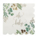 16 SERVIETTES OH BABY BLANC VERT