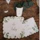 16 SERVIETTES OH BABY BLANC VERT