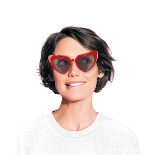 LUNETTES VINTAGE COEUR ROUGE