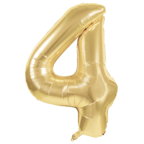 BALLON CHIFFRE 4 OR 86CM