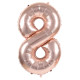 BALLON CHIFFRE 8 ROSE GOLD 86CM