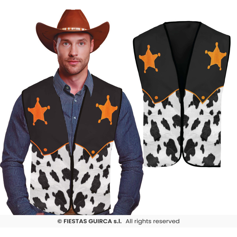 GILET DE COWBOY SHERIFF ADULTE